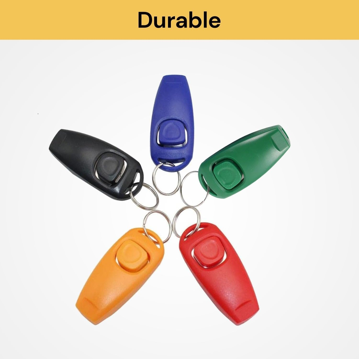 EZONEDEAL Dog Training Clicker Dog Trainer, 2 in 1 Whistle and Dog Clicker for Training Combo,Pet Behavioral Training Tools Help Guide Easy to Carry for Dogs Cats Birds Horses,Puppy (Red) - Blue image number 4