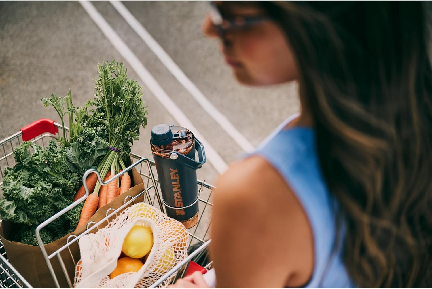 Stanley Activate Shaker Bottle 20 Oz | Leakproof Insulated Stainless Steel Shaker Cup | Base Storage and Twist on Fast Flow Lid | Protein Shakes and Pre Workout Powder | Bpa-Free | Twilight image number 5