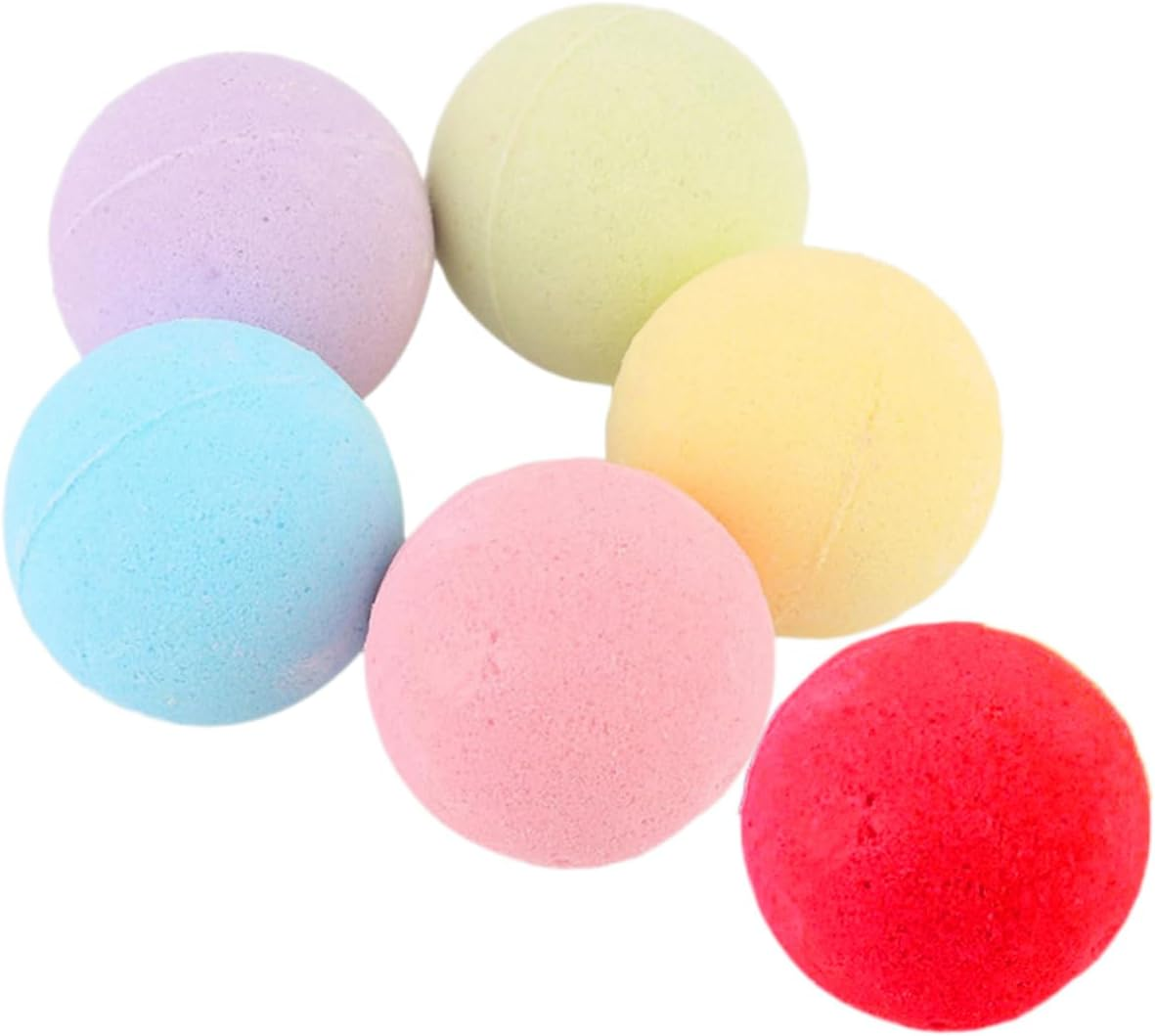 Healeved 6Pcs Organic Bath Salts Set 2.1Oz Bubble Balls for Stress Relief Handmade Bath Salts for Women and Girlfriends Relaxing Spa Experience image number 2
