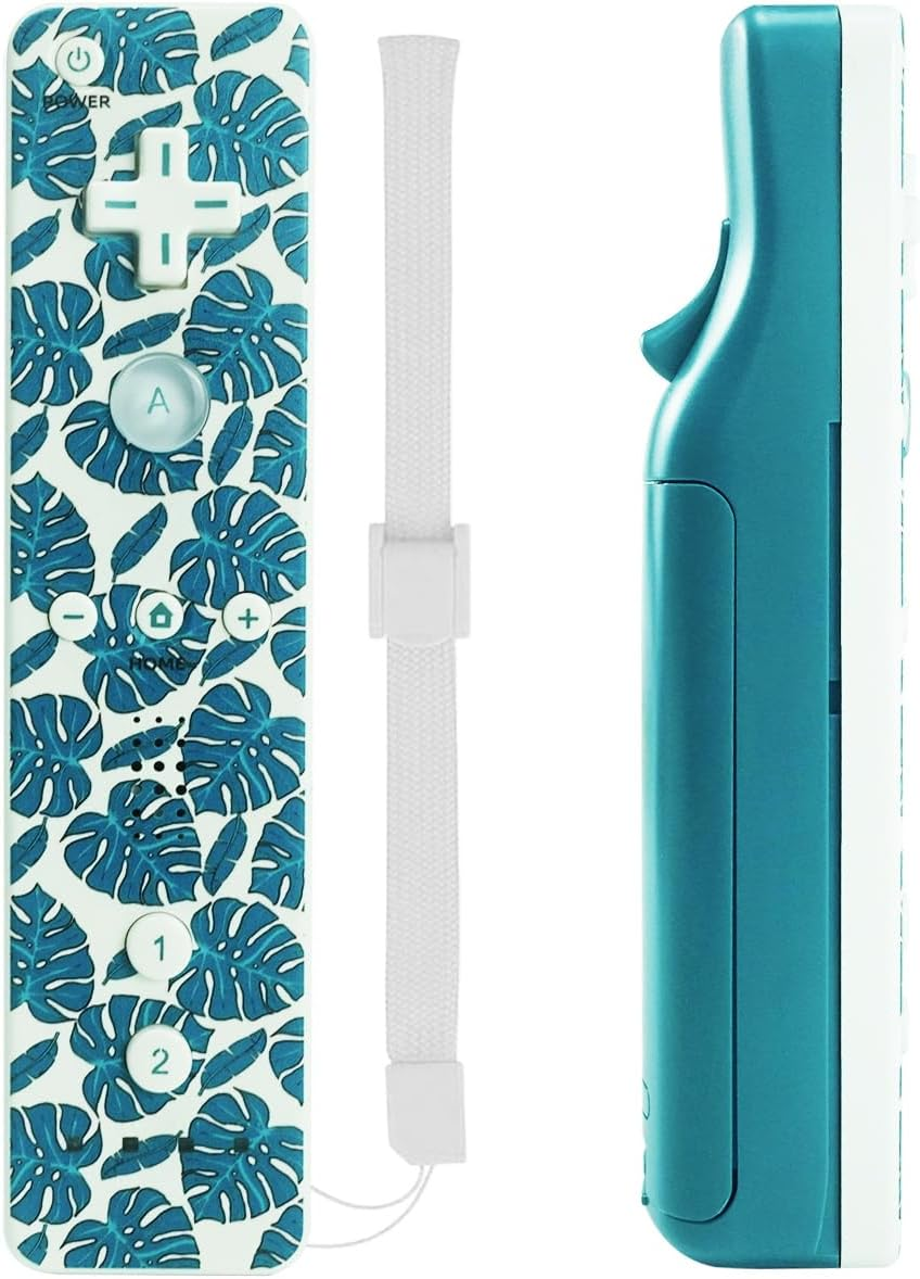 QUMOX Wii Remote Controller and Nunchuck Cyan Compatible for Wii/Wii U Console (Motion plus Not Included) image number 4