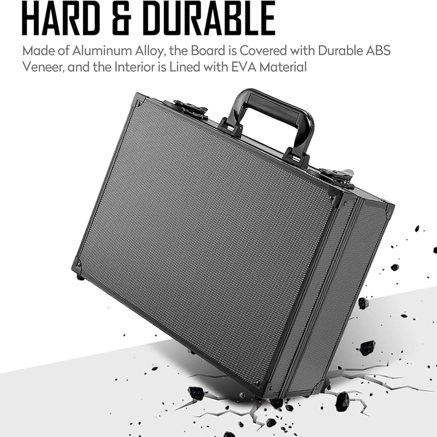 Toploader Storage Box for 3" X 4" 35Pt Rigid Card, Trading and Sports Card Hard Case Holds 600+ Toploaders, 38 * 27 * 14Cm Black image number 5