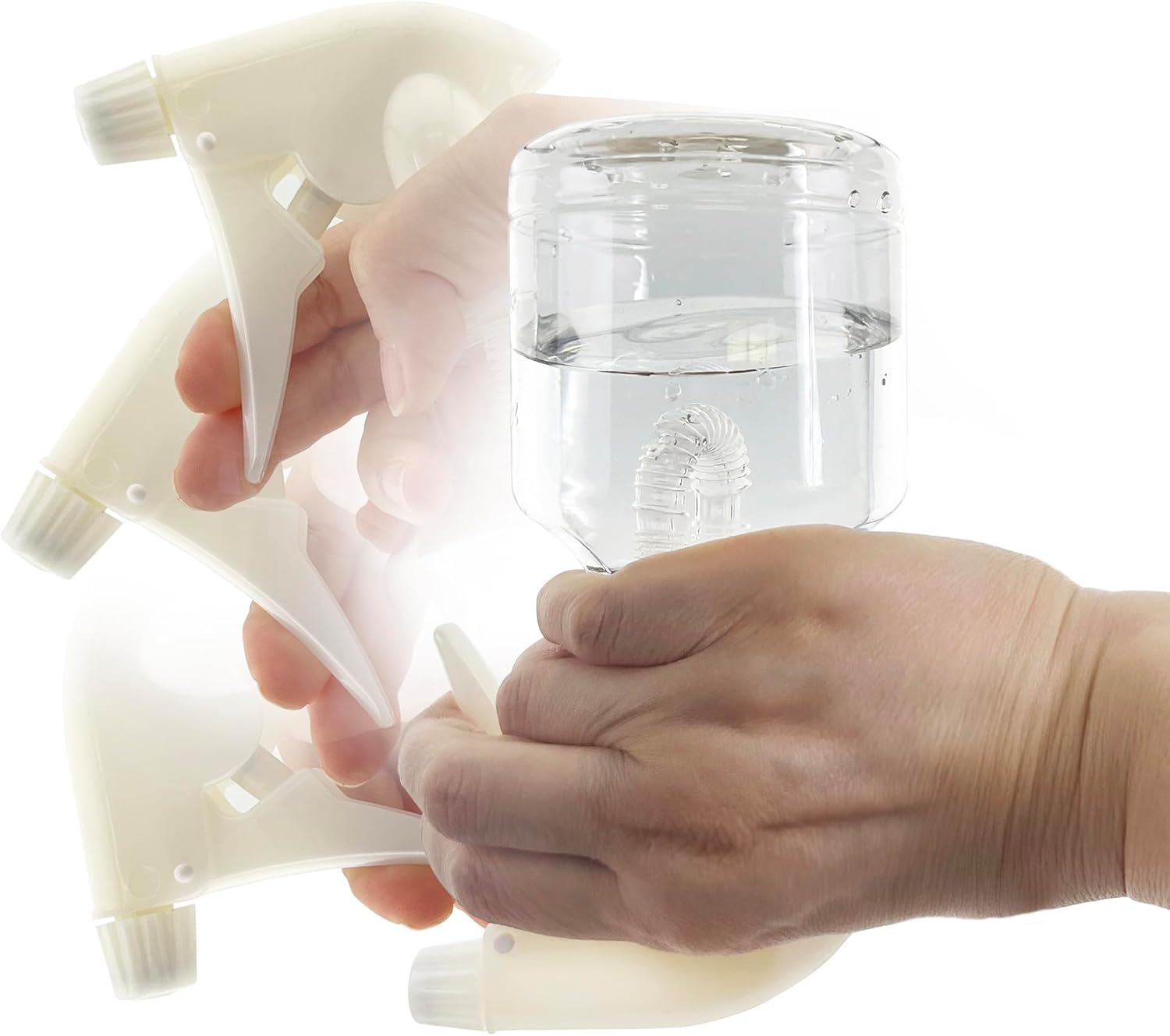 Maruhachisangyou #30 Spray Bottle, Pendulum Hose Type, 10.1 Fl Oz (300 Ml), Ivory, Made in Japan image number 2