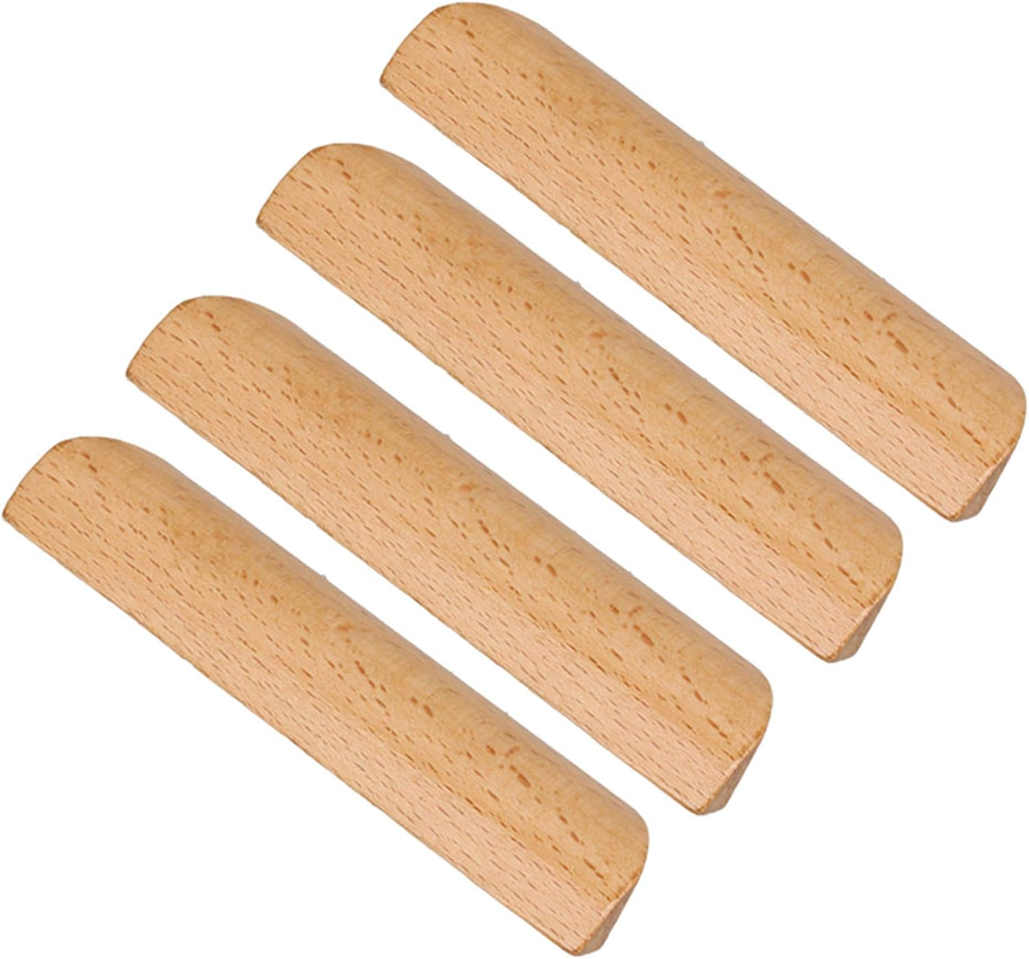 BQLZR 96Mm Pitch Wooden Cabinet Handle Pull Cupboard Closet Drawer Pull Furniture Handle for Cabinets Drawers Pack of 10 image number 2