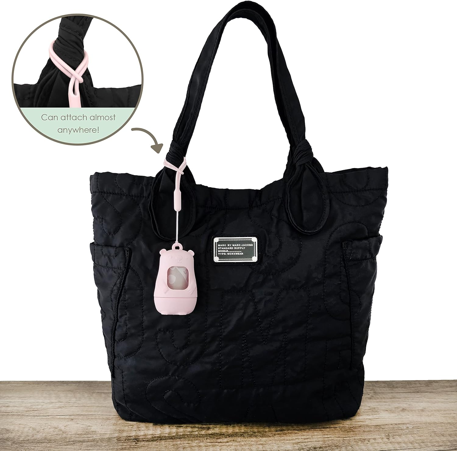 Moodie Teddy Bear Dispenser (ROSEY PINK) - Baby Blue image number 4