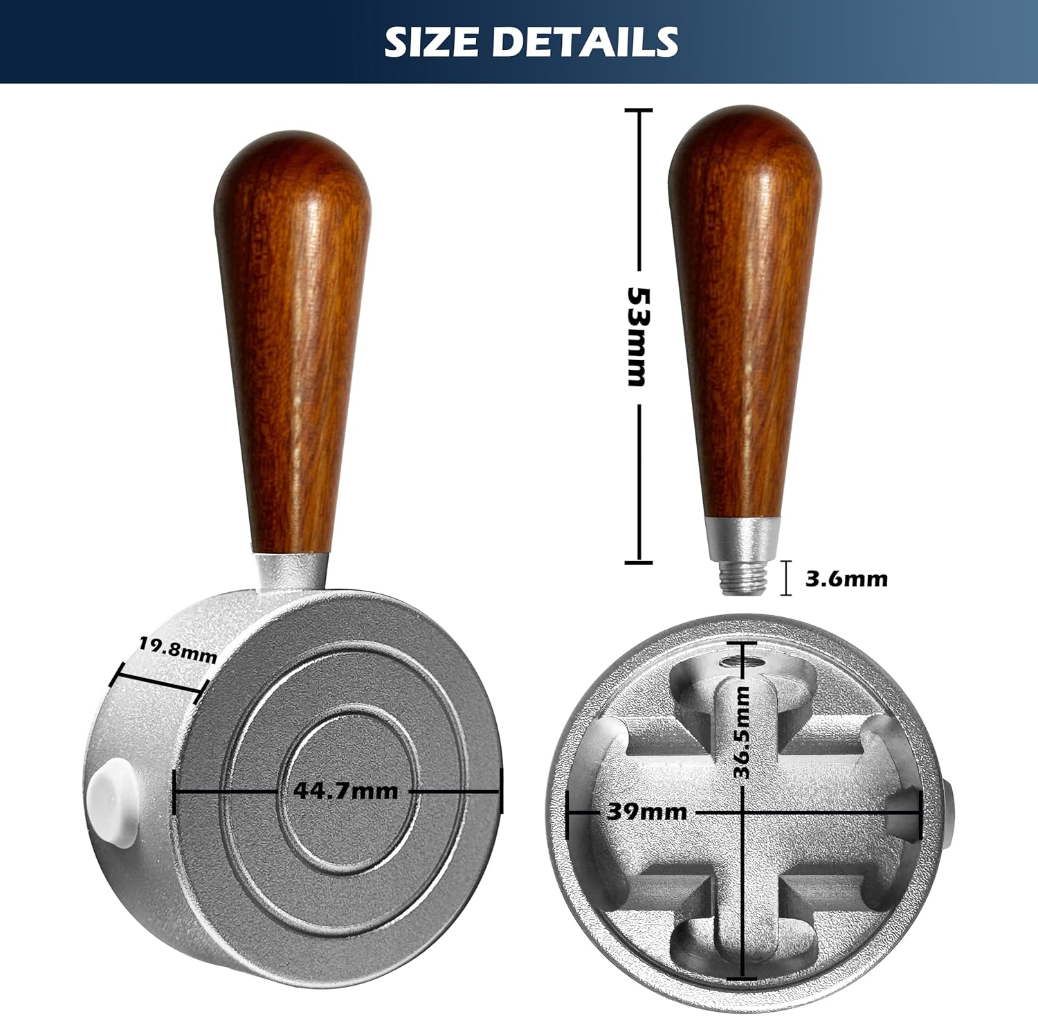 NEOUZA Espresso Machine Upgraded Steam Lever Compatible with Breville Sage Barista Expresso BES870XL BES875 BES876, Aluminum, Wood Handle (Silver) image number 1