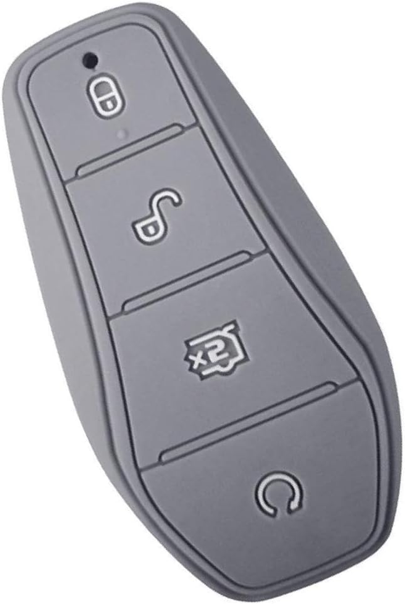 10 Set of Impact-Resistant Silicone Key Case for BYD Atto No Blocking Signal Scratch-Proof No Cap for BYD Atto Silica Gel Red 9 X 5Cm, Red 9 X 5Cm, 10Set