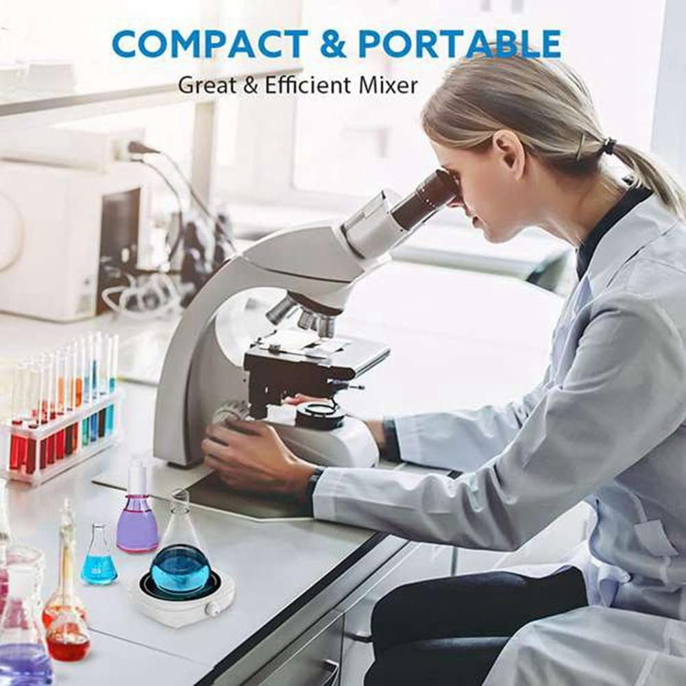 Magnetic Stirrer Magnetic Mixer Mini Lab Stir Mixer Portable Stirrer Plate for Laboratory image number 1