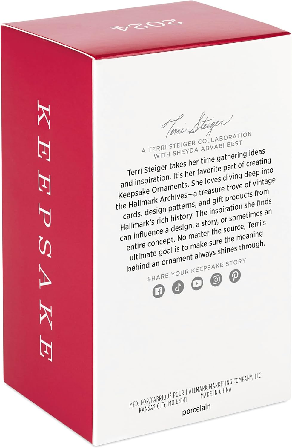 Hallmark Keepsake Christmas Ornament 2024, Baby'S First Christmas Pram, Porcelain, Baby Gift image number 5