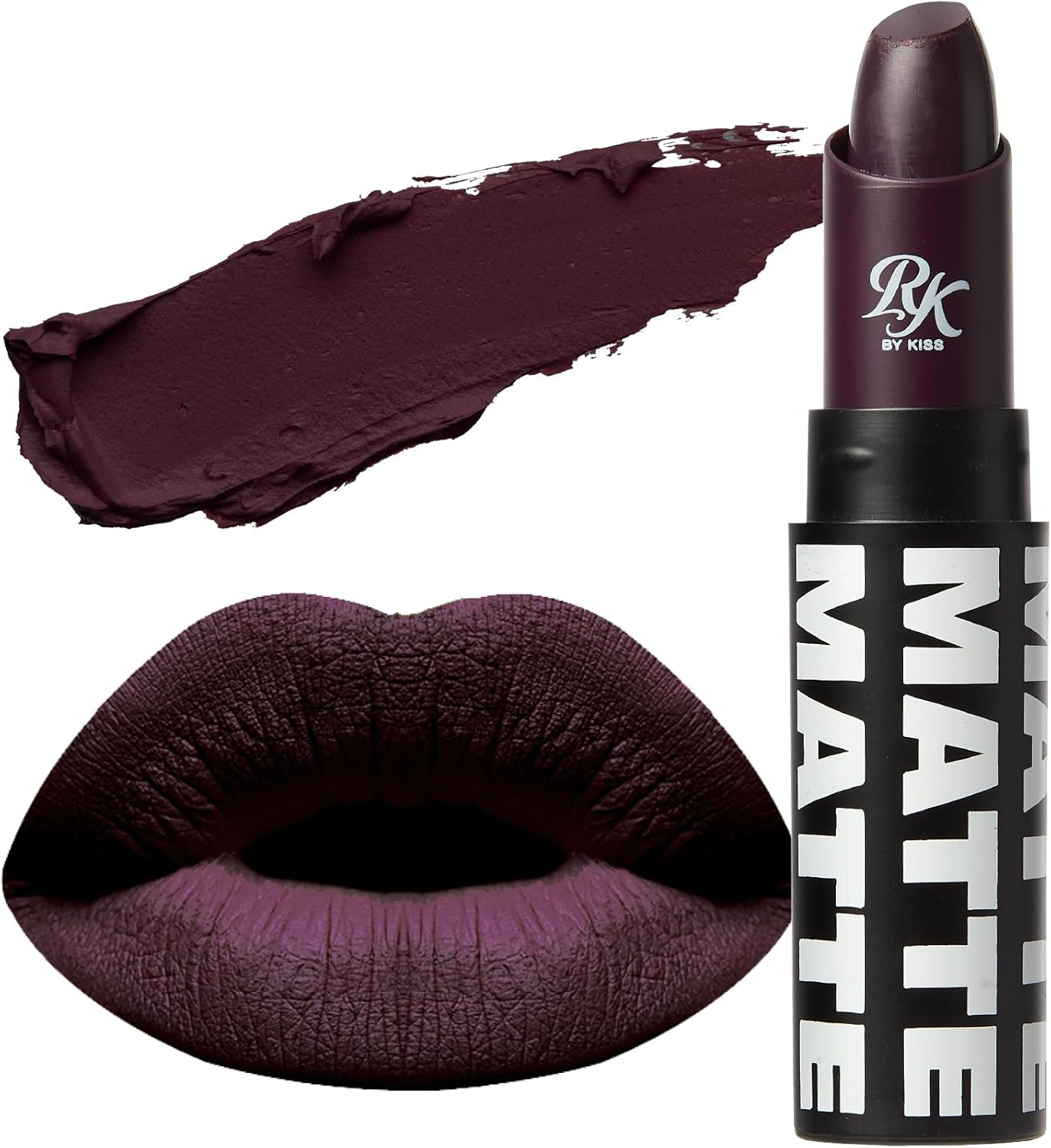 Ruby Kisses Matte Lipstick, 0.12 Ounce (GOLD)