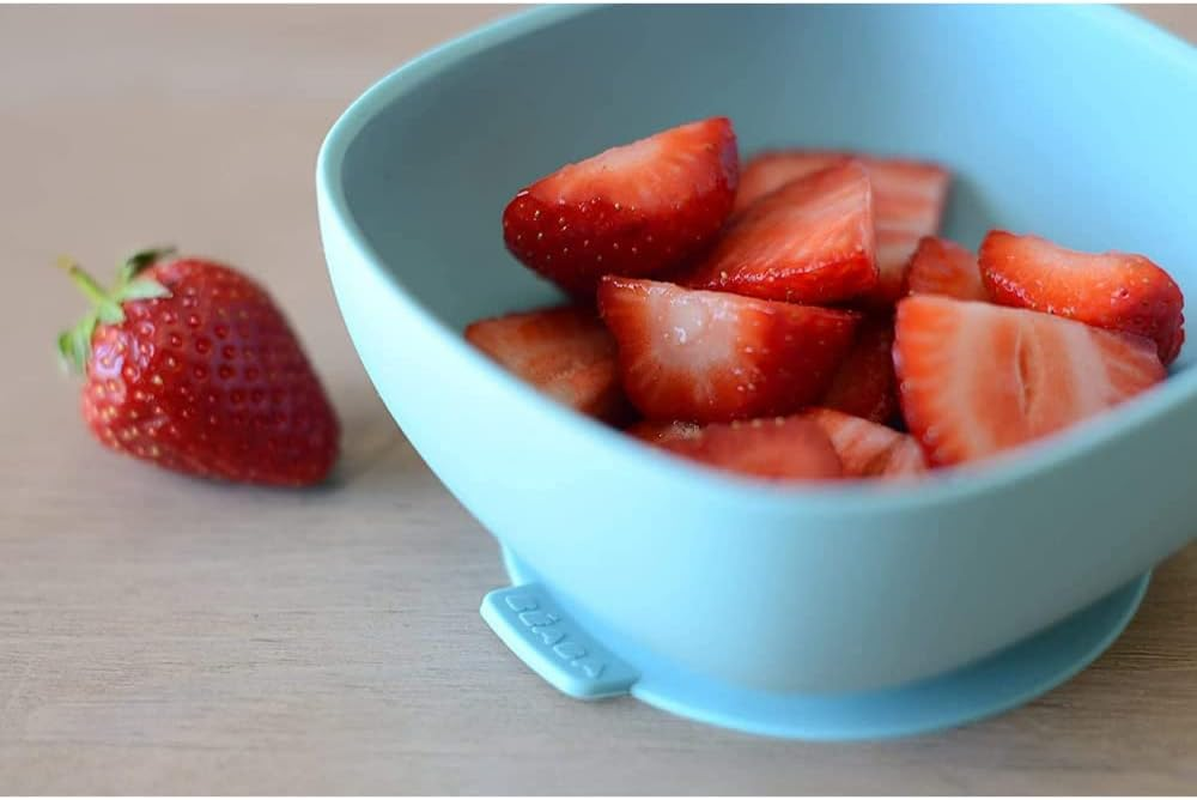 BEABA Silicone Meal Set for Babies &ndash; Suction Plate, Suction Bowl, Cup & Silicone Spoon | Non-Slip Baby Feeding Set | Essential Plates and Bowls Set for Baby Feeding & Self-Feeding Training|Jungle image number 3