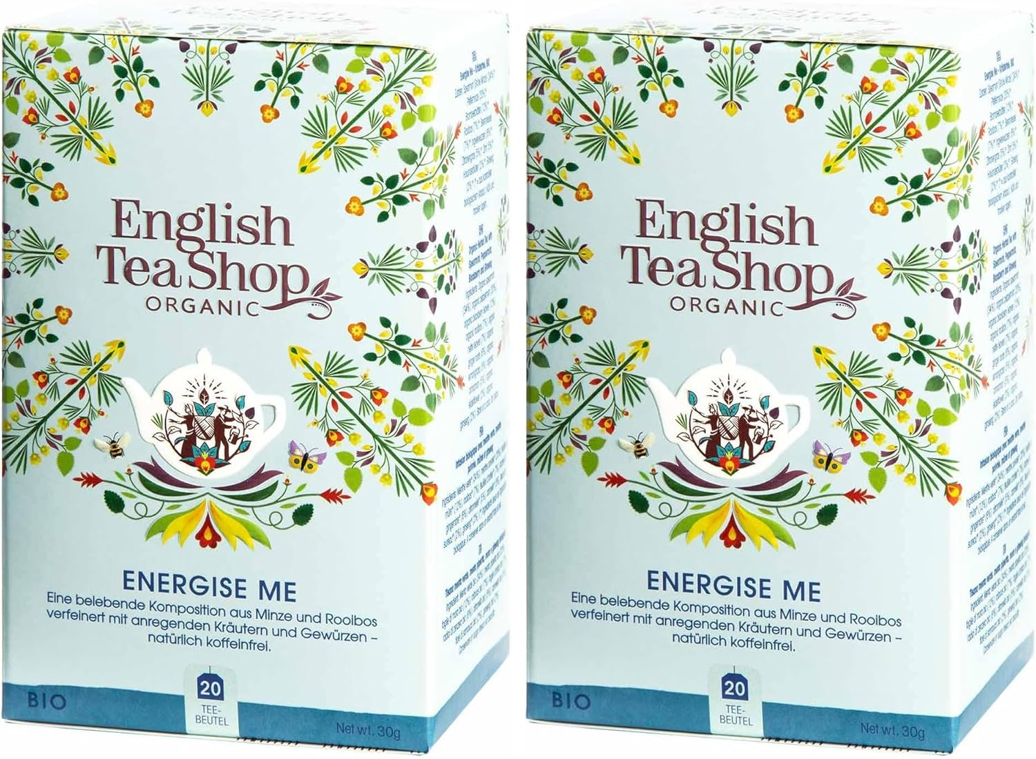 English Tea Shop Organic Wellness Energize Me, 20 Teabags image number 3