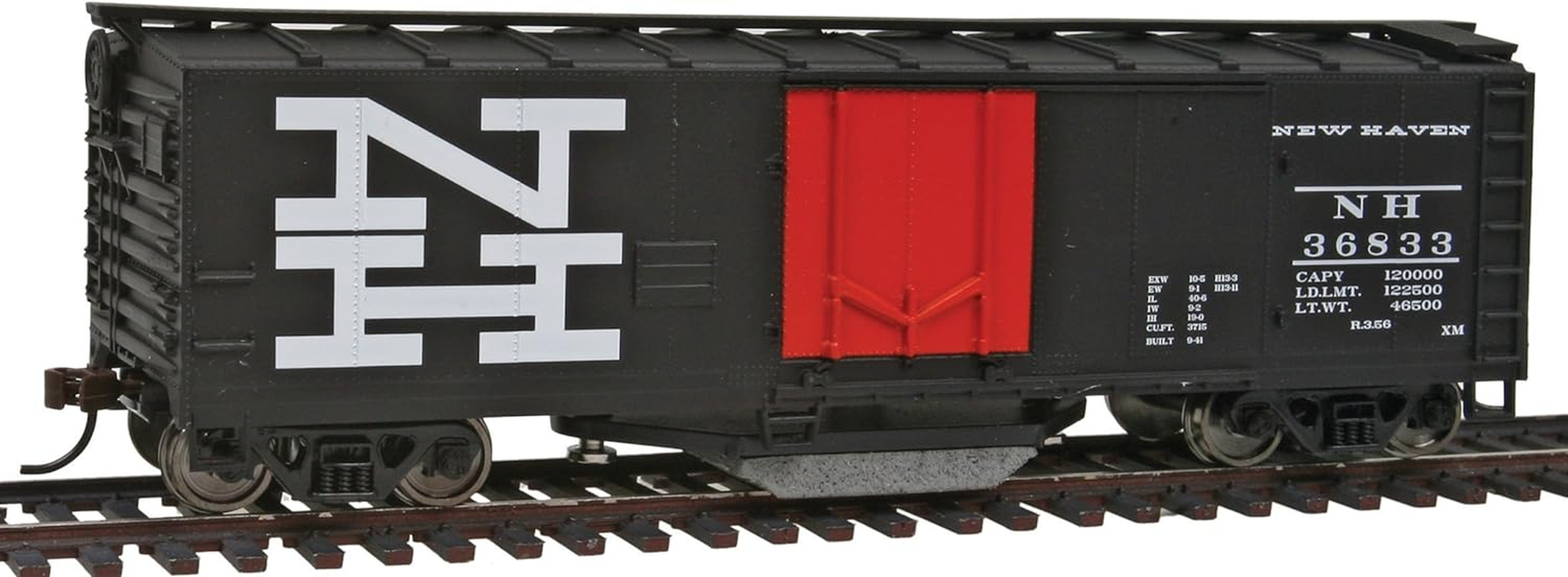 Walthers Trainline 40' Plug-Door Track Cleaning Boxcar New Haven 36833