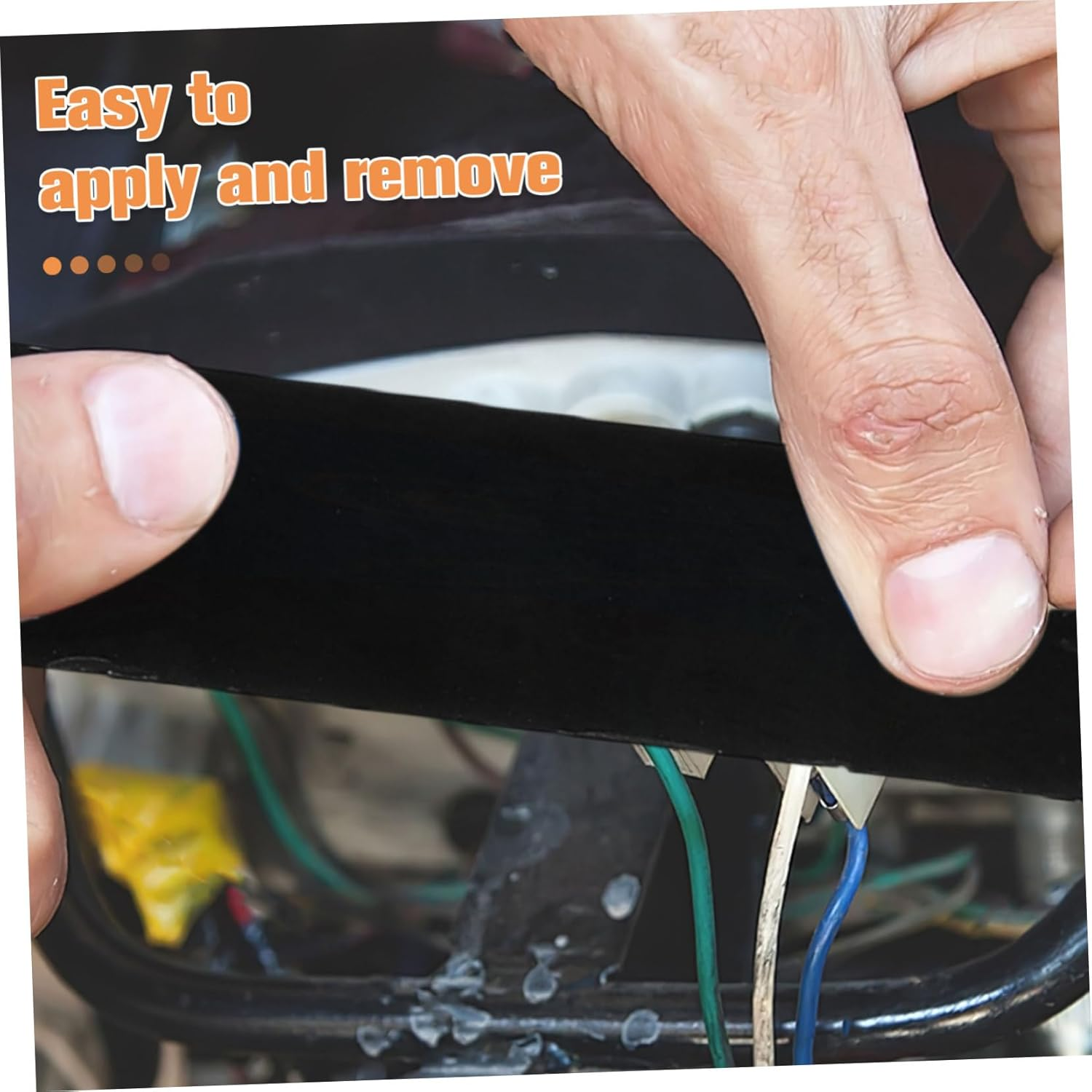 ULTECHNOVO High Temp Resistant Black Duct Tape Heatproof Light Dimming Tape No Residue Led Light Blocking Blackout Window Cover