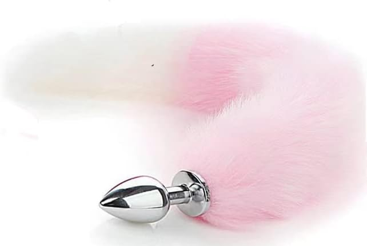 OOIIXX Sexy Tail Anal Plug, Adult Sex Toys for Cosplay & SM (18"Pink) image number 1