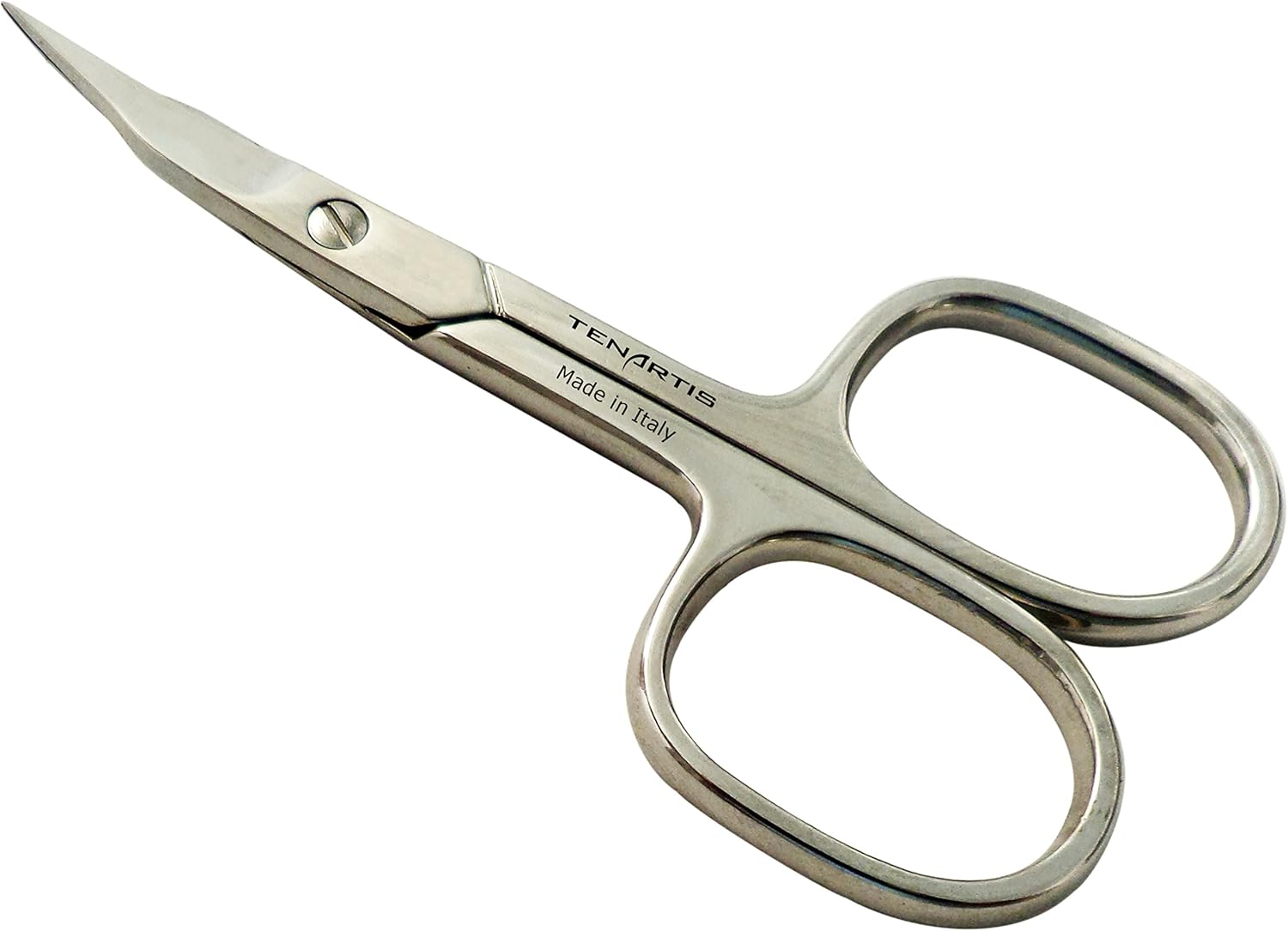 3-Piece Manicure Set with Nail Scissors, File & Tweezers in Genuine Leather Pouch - Made in Italy (Black) - Green image number 6