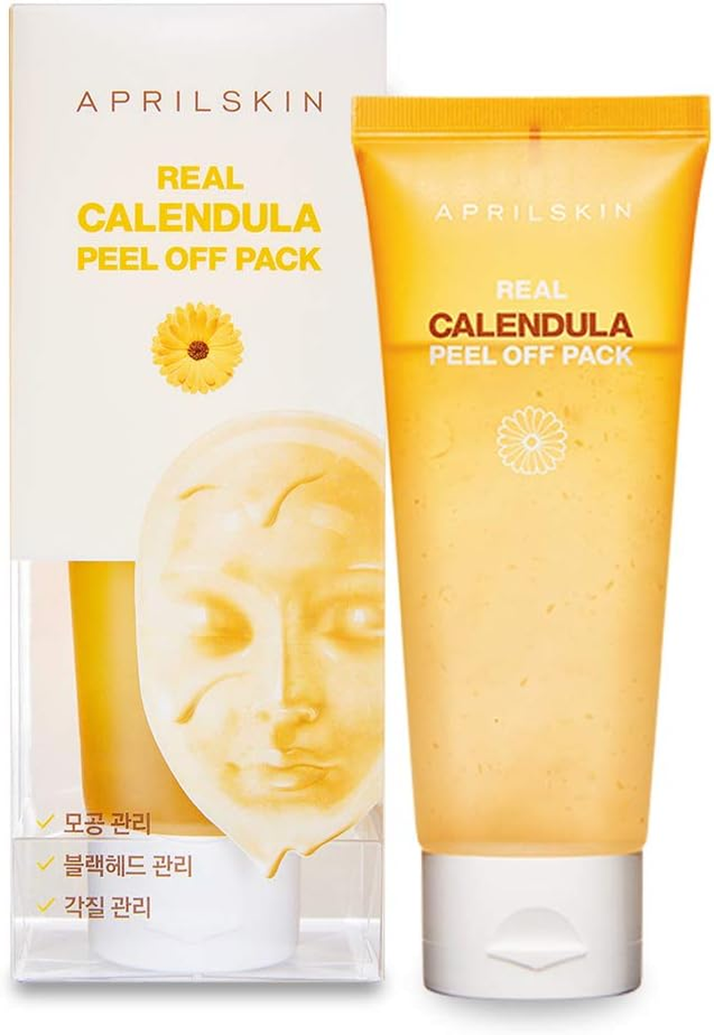 [APRILSKIN] REAL CALENDULA PEEL off PACK + FREE Sample Kit (BTTN Blue Line)