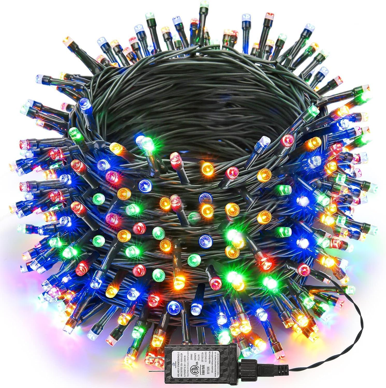 Locinoe Christmas Lights 30M 300 LED String Lights with 8 Modes Timer Waterproof Plug-In Twinkle Fairy Lights for Home, Garden, Party, Holiday, Tree, Christmas Decorations (Multicolor) image number 5
