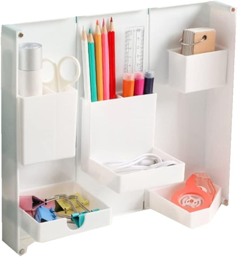 Mini Storage Box Large Capacity Cosmetic Box Cute Stylish Desktop Accessory Storage Korea (PINK)