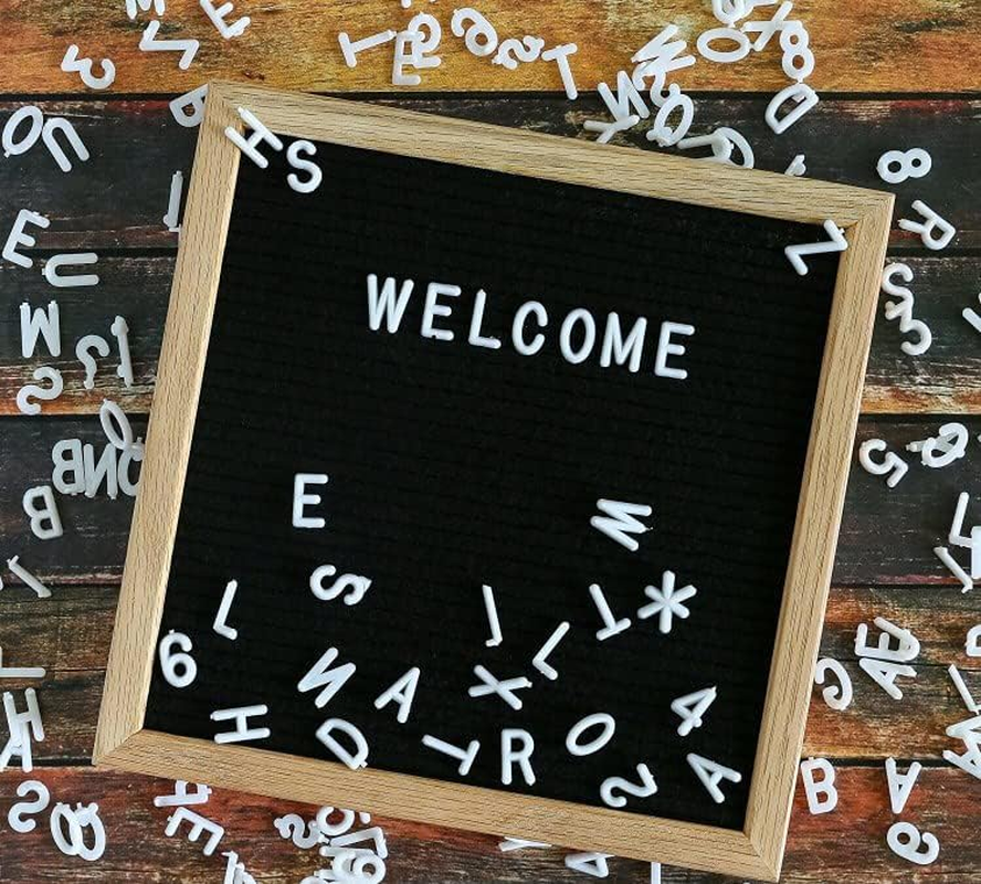 Letter Board Letters Only for Flet Letter Boards, Plastic Letter Board Sign Message Board Letters, Word Board with Letters, Numbers & Symbols Felt Letters for Changeable Changeable Letter Boards (170) image number 4