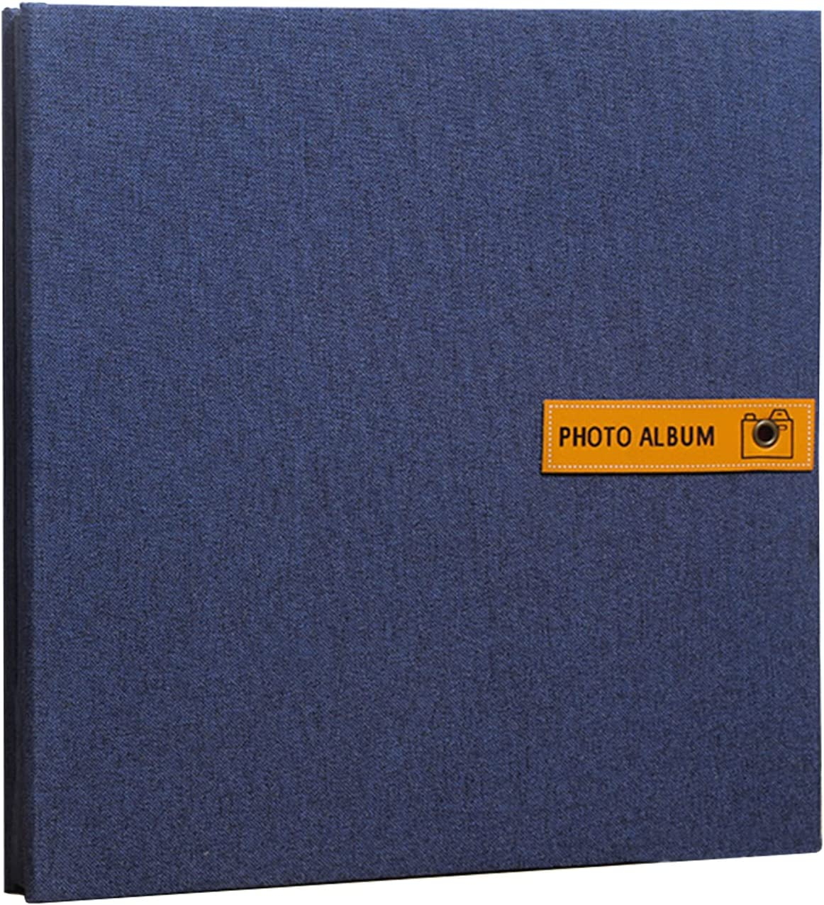 60 Pages Large Photo Album Self Adhesive 4&times;6 5&times;7 8&times;10 Inch Pictures DIY Scrapbook Magnetic Album for Family Wedding with Metal Pen, Blue&hellip;