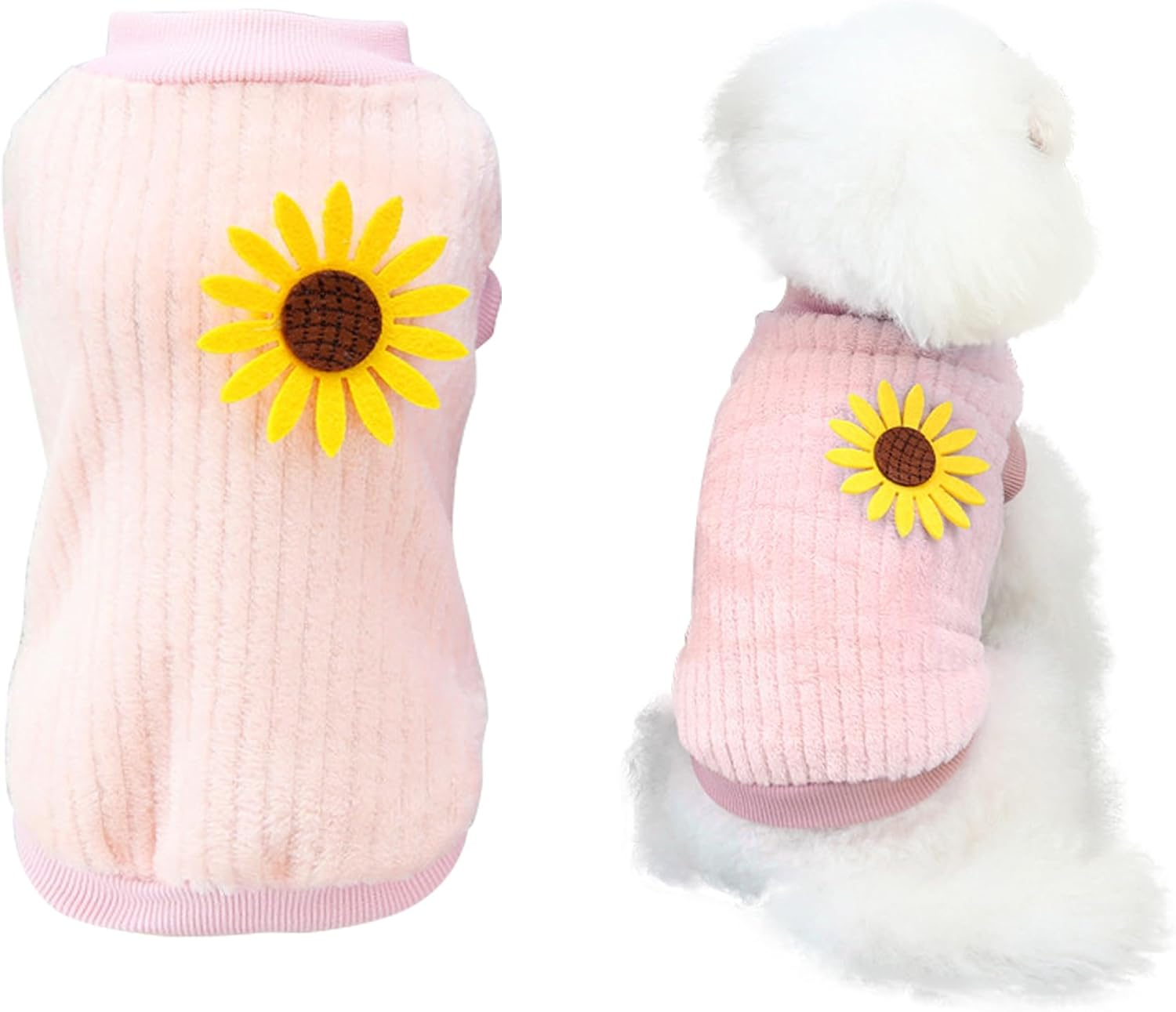 YAODHAOD Dog Clothes Pet Plush Pullover Dog Sweater Soft Thickening Warm Pup Dogs Shirt Winter Puppy Sweater for Dogs Cats (Small, Blue)