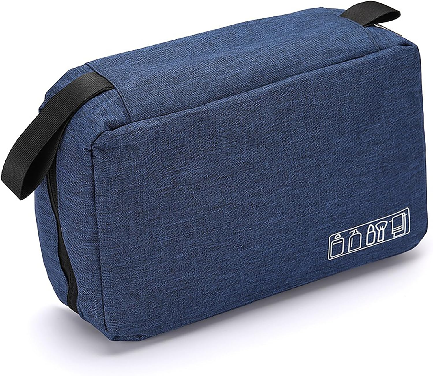 Hanging Toiletry Bag with Handles Portable Wash Bag for Camping and Outdoor Wash Organiser + 2 Drawstring Pouches | Dry/Wet Separation Blue image number 3