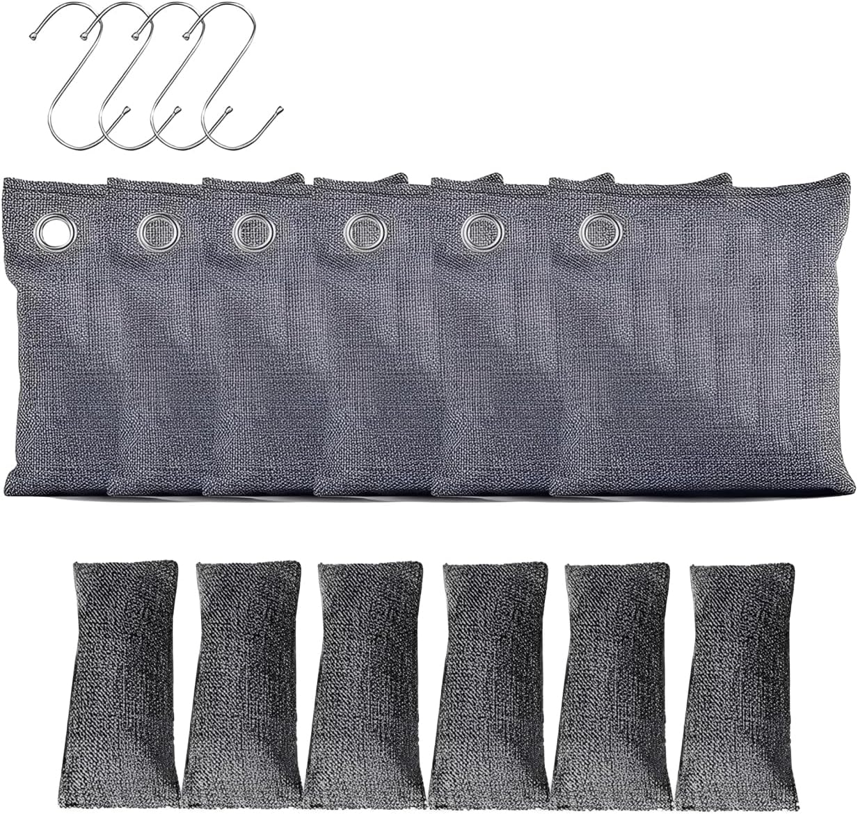 Bamboo Charcoal Air Purifying Bags, 16 Pack(16&times;50G), Charcoal Bags Odour Eliminator, Nature Fresher Charcoal Odor Absorber Bags, Charcoal Odor Absorber for Home, Car, Closet, Shoes, Car image number 3