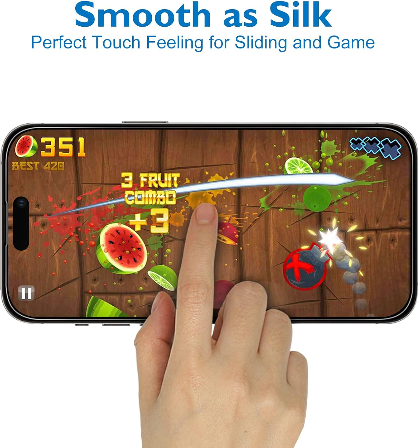 Mothca Tempered Glass for Iphone 14 Pro Max (6.7 Inch) Screen Protector Film Matt, 2.5D Screen Protector, Anti-Glare Protection, Anti-Fingerprint (Pack of 1)