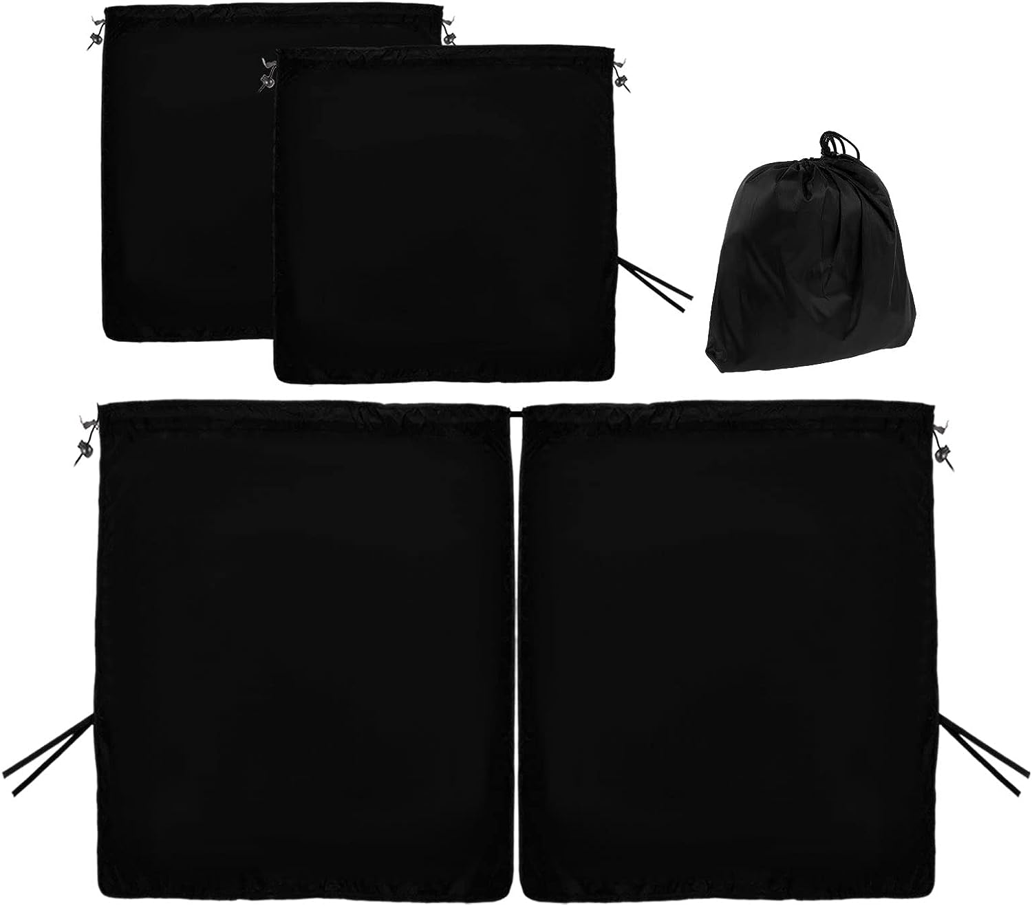 Abizarch Car Privacy Curtains, Universal Car Window Shades Light Blocking Sunshades, Auto Blackout Curtains Baby Shades Wide Sedan SUV Sunshade Screen Covers for Travel Camping Nap Sleeping image number 2