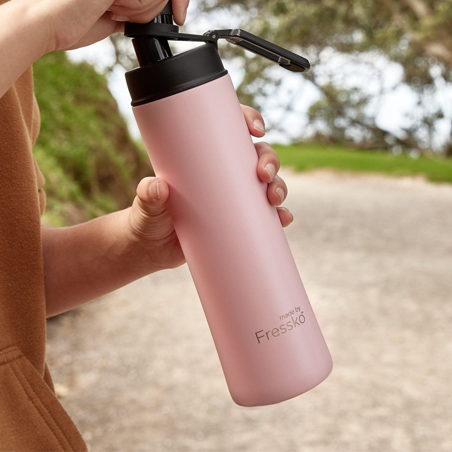 Made by Fressko | Move Wide Mouth Insulated Stainless Steel Water Bottle-Floss | with Sip Lid | 22 Oz 660Ml |Bpa-Free | Leak Proof Lid image number 3