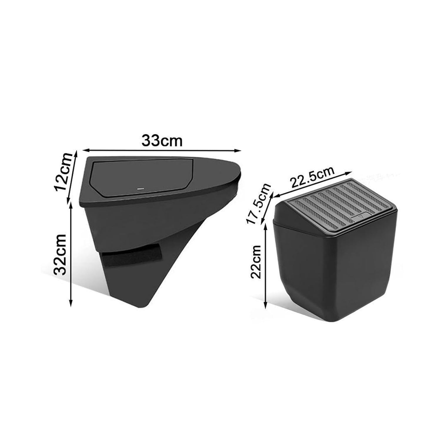 Front Door Trash Can Compatible for Tesla Model Y Juniper 2021-2025 Rear Central Control Garbage Bin Waterproof Storage Box Car Accessories(2025 My Juniper 2PCS) - 2025 Model Y 1Pcs image number 7