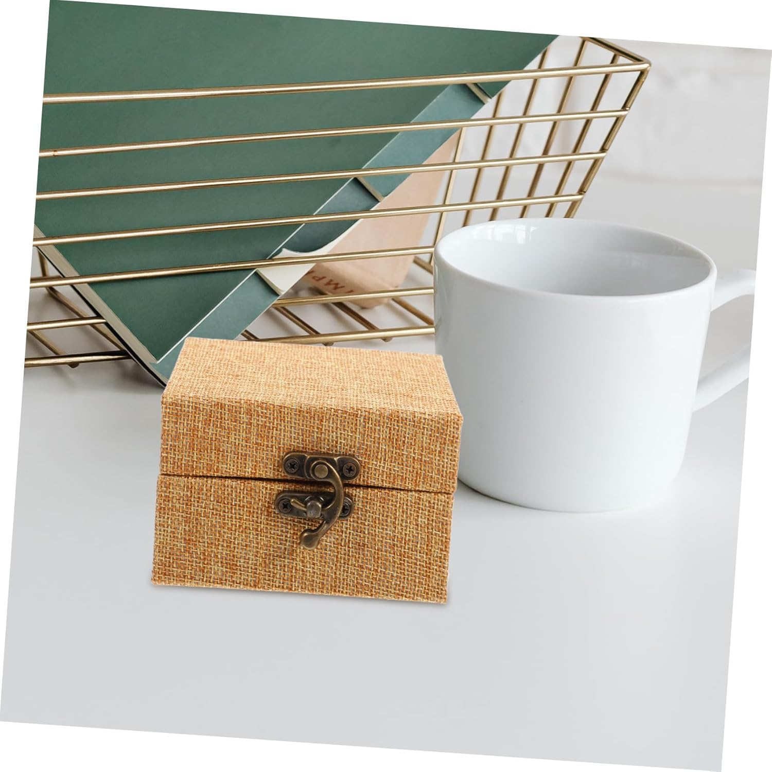 Wooden Keepsake Box for Boys and Girls Treasure Chest Vintage Trinket Organizer image number 1