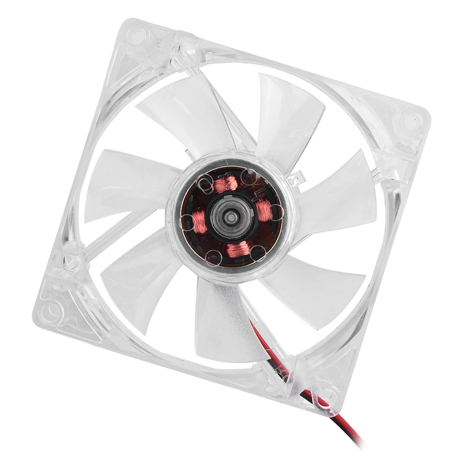 Eosnow 80Mm LED Light 12V 4Pin Mute PC Case Cooling Fan Computer Cooler, Blue Colorful 80Mm Case Fan for Computer Cooling with 46 CFM Air, Silent Application at 11Db a (Blue) image number 2