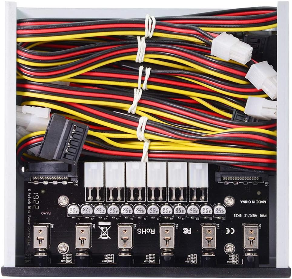 Cablecc 6 Hard Disk Control System Intelligent Control Management System HDD SSD Power Switch with 5.25 CD-ROM Bay image number 6