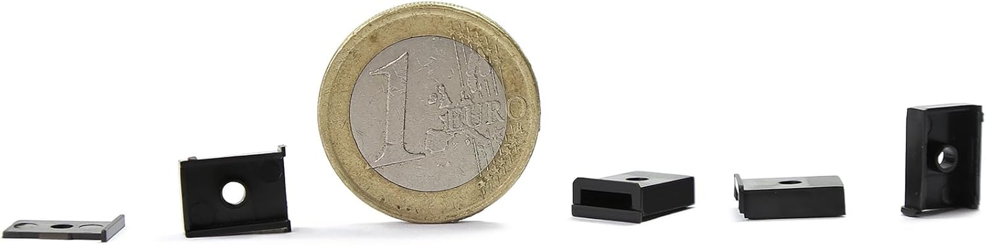 12Pcs Model Trains HO Scale Horn Coupler Hook 17Mm E-Z Mate Magnetic Knuckle Couplers for Freight Car Trains Railroad (Box) image number 1