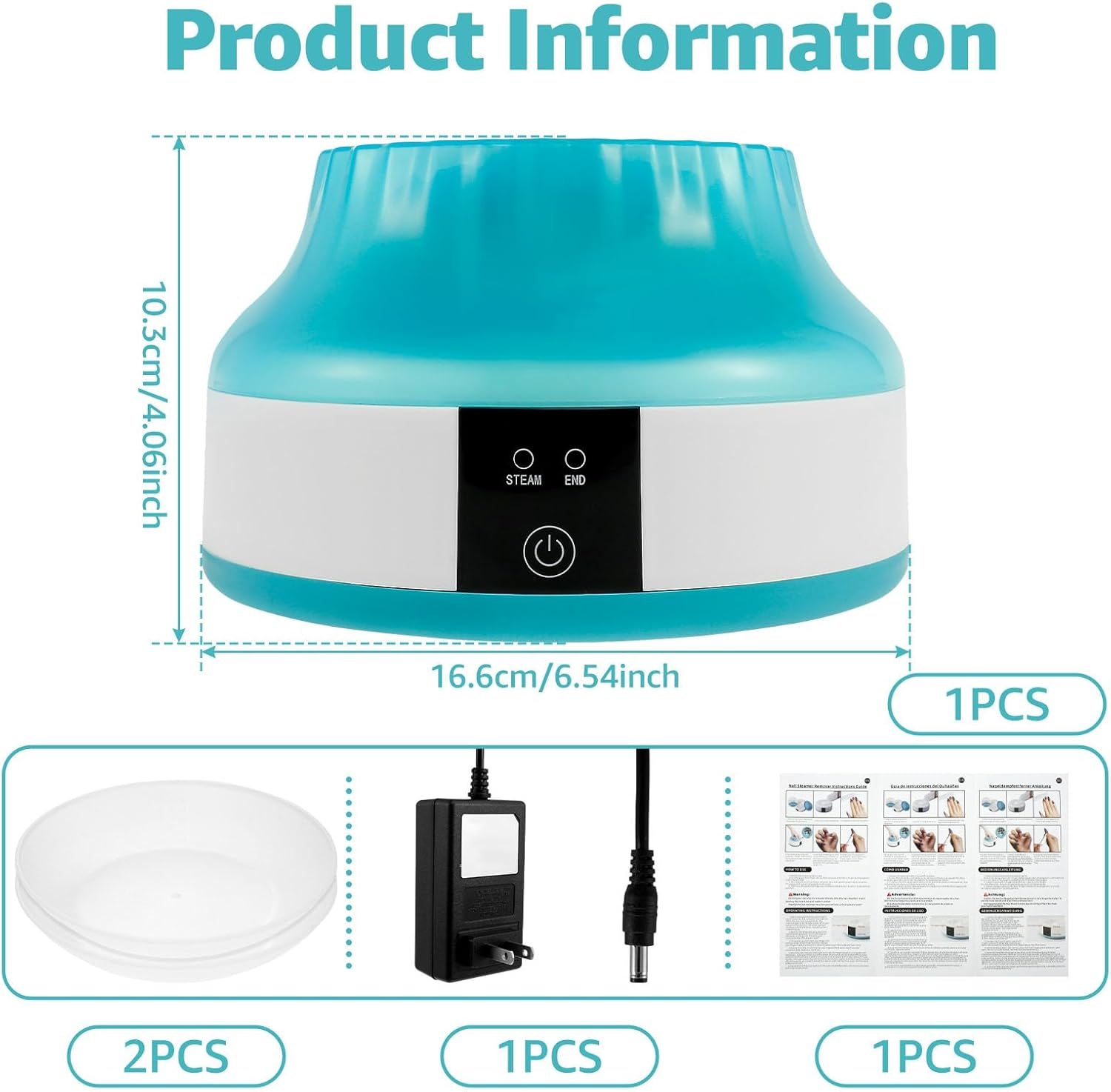 Nail Polish Remover Machine, Electric Nail Soaking Bowl, Silicone Top Steam Nail Polish Remover, Electric Nail Soaking Bowl for Home Salon Use image number 6