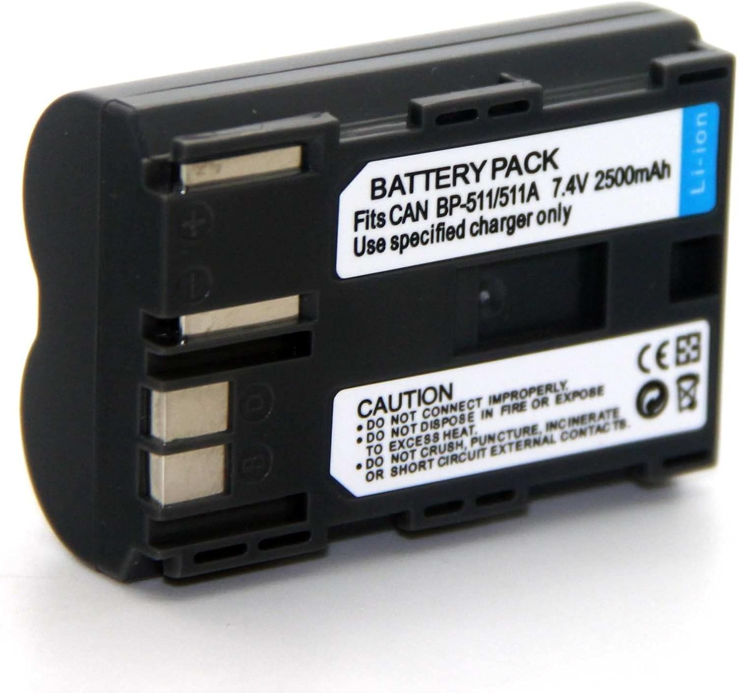 Replacement Rechargeable Battery Pack for Canon BP-508 BP-511 BP-511A BP-512 BP-514 BP-522 BP-535 E160841 3055A002AA 3174A002AA 6741A002AA 6760A002AA 9366A002AA D85-1112-000 D85-1112-201 D85-1122-002