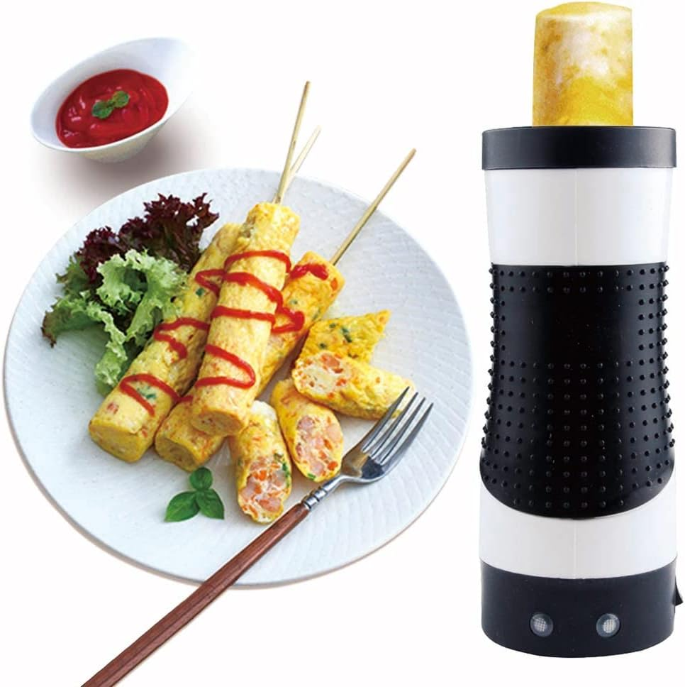 Electric Egg Roll Machine Egg Sausage Tube Maker Automatic Egg Master Electric Egg Stick Small Sausage Machine Egg Mold Breakfast Machine (Color : White) image number 2