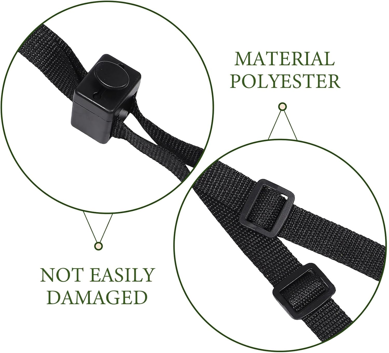 SHOWERORO 3Pcs Stroller Backrest Strap Polyester Safety Harness for Pram Recline Mechanism Multipurpose Highchair and Pushchair Essential image number 5