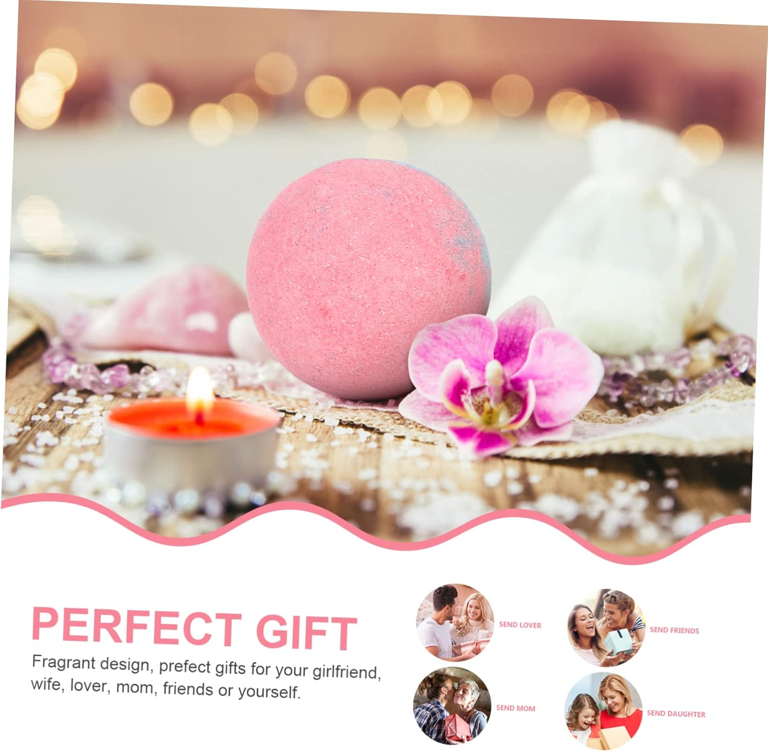 OSOLADY 6Pcs for Skincare Soak Balls Smooth Moisturizing Whitening Exfoliating image number 2