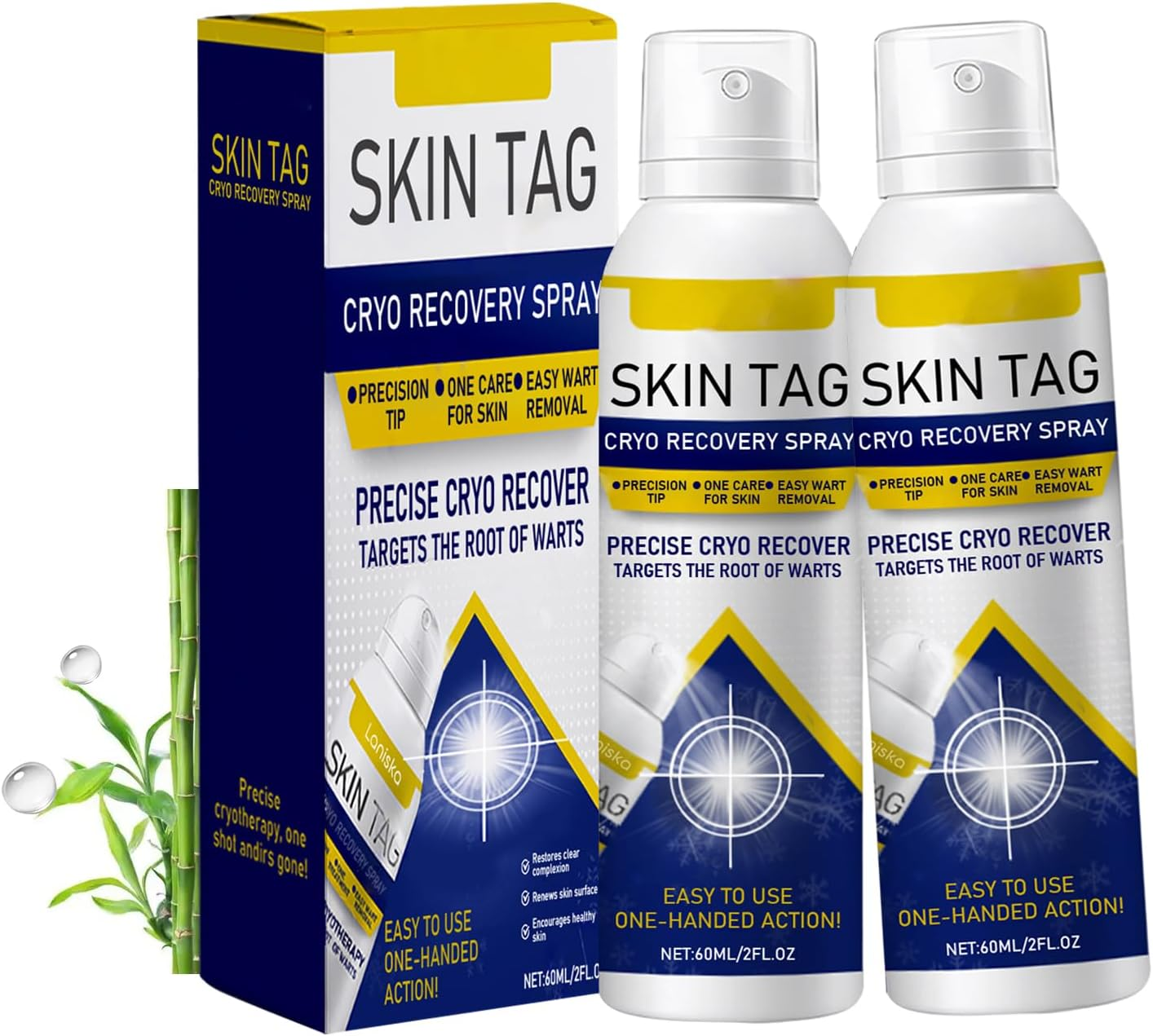 Chillerase Bump Renewal Spray, Advanced Salicylic Acid Body Spray, Natural Skin Spray, Effectively Reduces Skin Imperfections, Moisturizing and Soothing, Suitable for Face and Body (2Pcs)