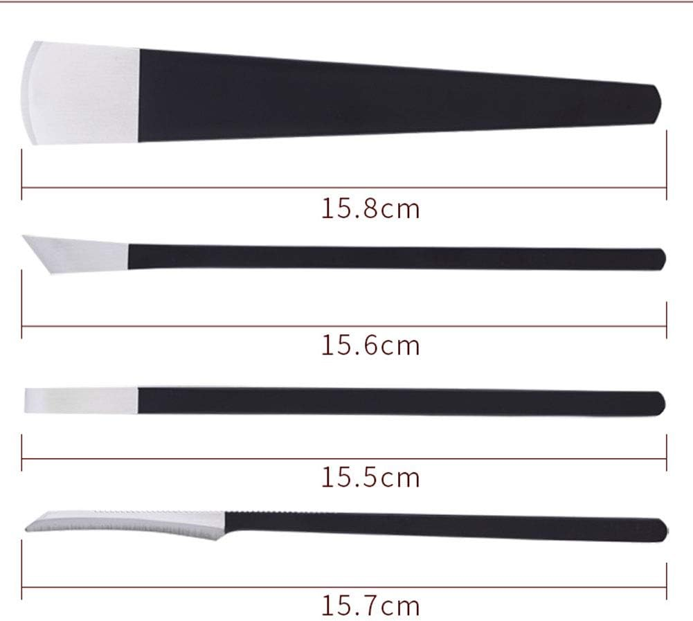 Pedicure Knife Set, 4Pcs Professional Stainless Steel Ingrown Toenail Knife Tools with Storage Bag Nail Knives Cuticle Remover for Feet Ingrown Toe Nail Correction Pedicure Tools Kit image number 5