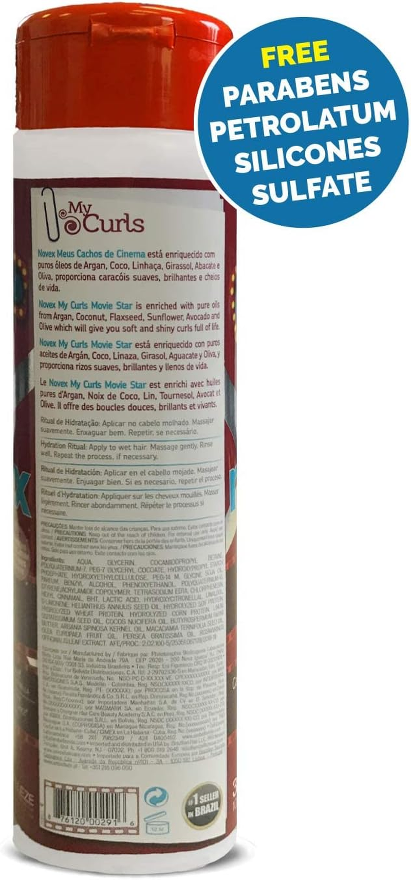 My Curls Movie Star by Novex Shampoo 300Ml image number 2