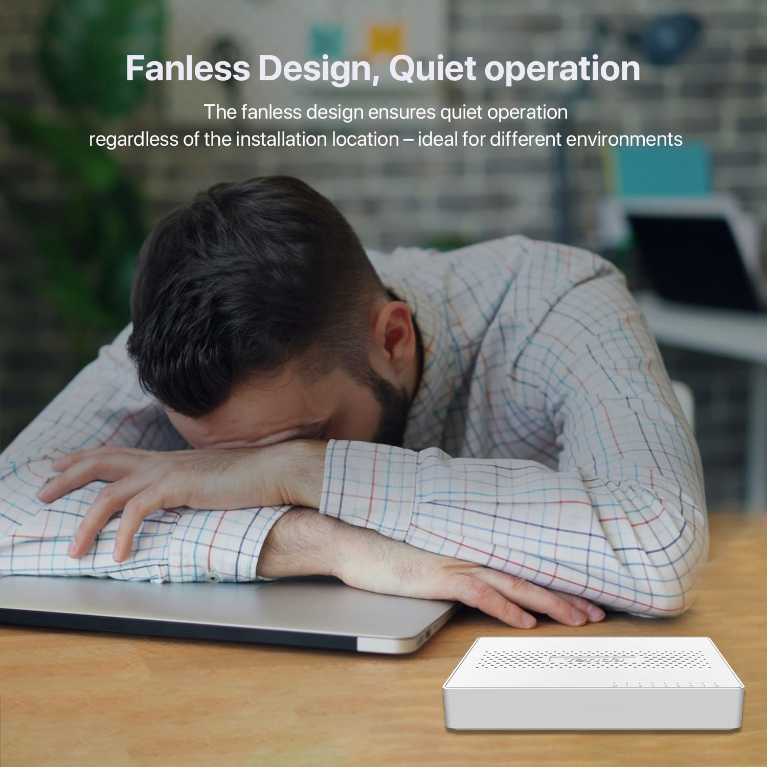 Tenda 8 Port 2.5G Ethernet Switch, Multi-Gigabit 2.5Gb Ethernet Splitter, Unmanaged Network Switch, 8 X 2.5 Gigabit Ports, Plug & Play, Fanless Quiet, Desktop/Wall Mount, for Router, PC, NAS (SE108) image number 1