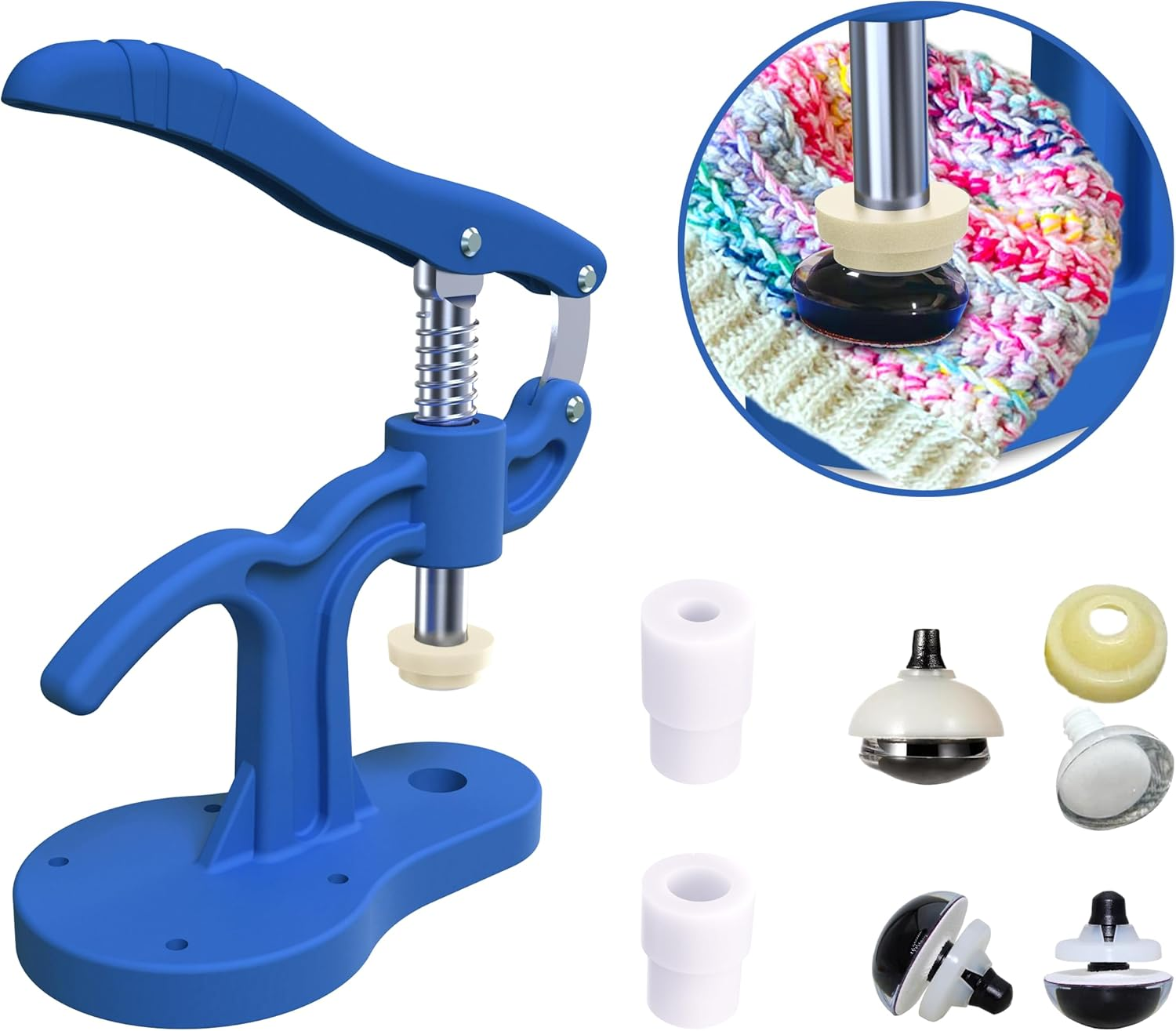 GEOCCI Safety Eye Tool Large Size Safety Eye Install Tool for Amigurumi Crochet & Stuffed 5-45Mm Animal Eyes Making Supplies Tool It Is More Helpful for Large Special Safety Eyes（1Pcs） image number 5