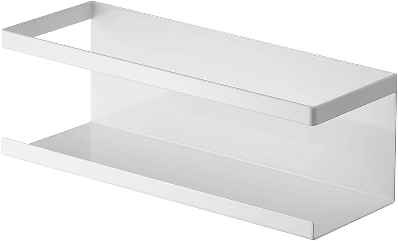 Yamazaki Industries 5201 Magnetic & Wall Knife Holder, W 13.8 Inches (35 Cm), White, Approx. W 13.8 X D 0.7 X H 1.6 Inches (35 X 1.7 X 4 Cm), Tower, Silicone Surface Knife Storage