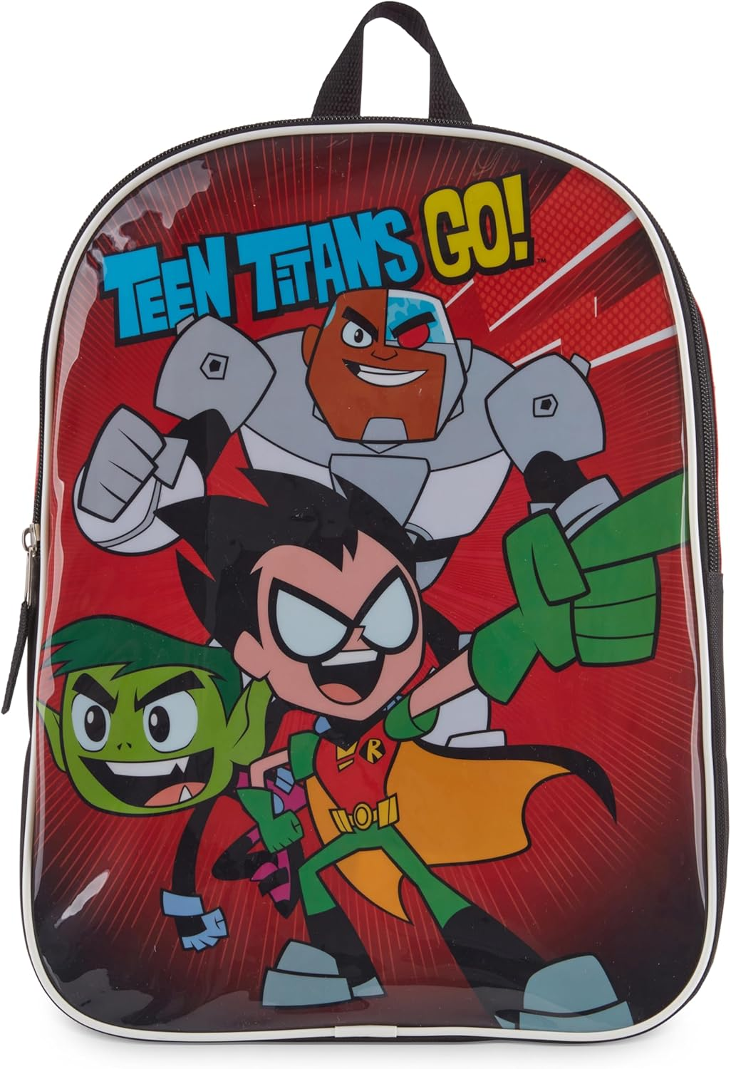 DC Comics Teen Titans Go Toddler Boy Backpack for Kids - Toddler Backpack with Padded Straps & Zip Compartment Little Kids Backpack - Comfy Backpack for Kids & Preschool Backpack - 15", Black, 15 Inch