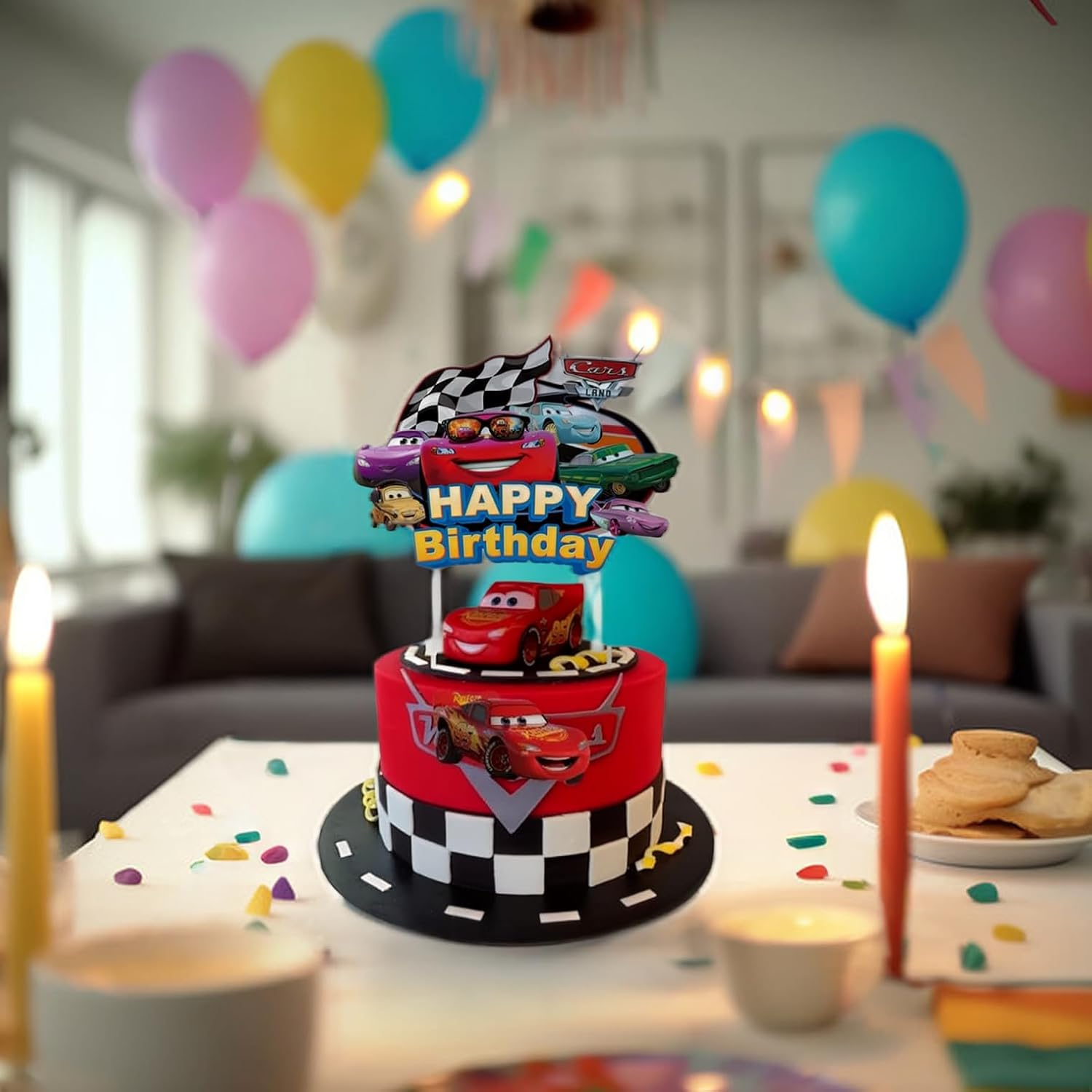 Car Cupcake Topper Cake Decoration Set for Party Desserts, Classic Car Theme Cake Topper Set for Birthday Celebrations, Food Grade Material - 25 Pcs &ndash; Ermaoo image number 2