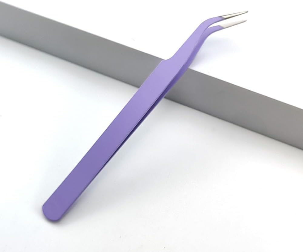 Jarlathy 5 Pcs Stainless Steel Curved Craft Tweezers, Multipurpose Curved Tip Craft Tweezers for Intricate Projects, Scrapbooking, Cardmaking, Stickers, Etc image number 6