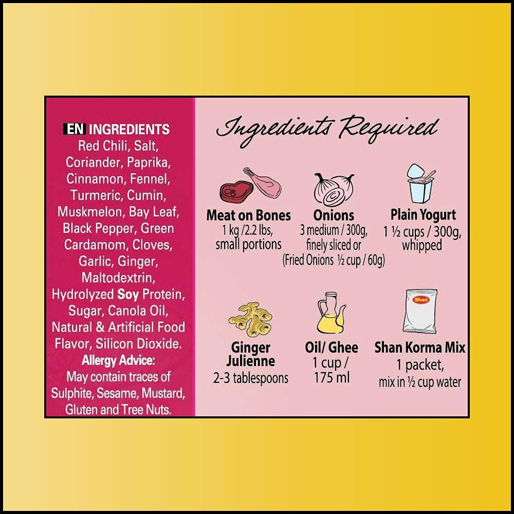 Shan Korma Masala Spice Mix, 50G - 50 G (Pack Of 1) image number 5